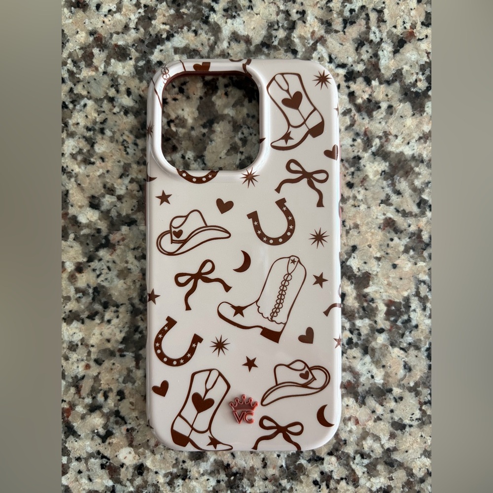 Western Themed Phone Case with Cowboy Print